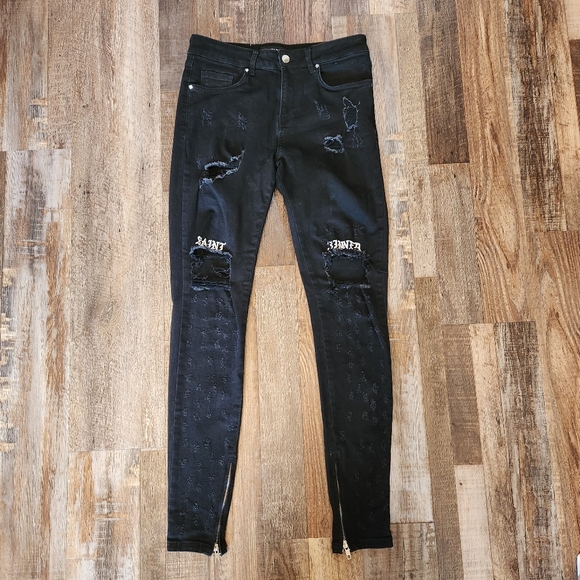 Jaffary Saint Sinner Distressed Jeans